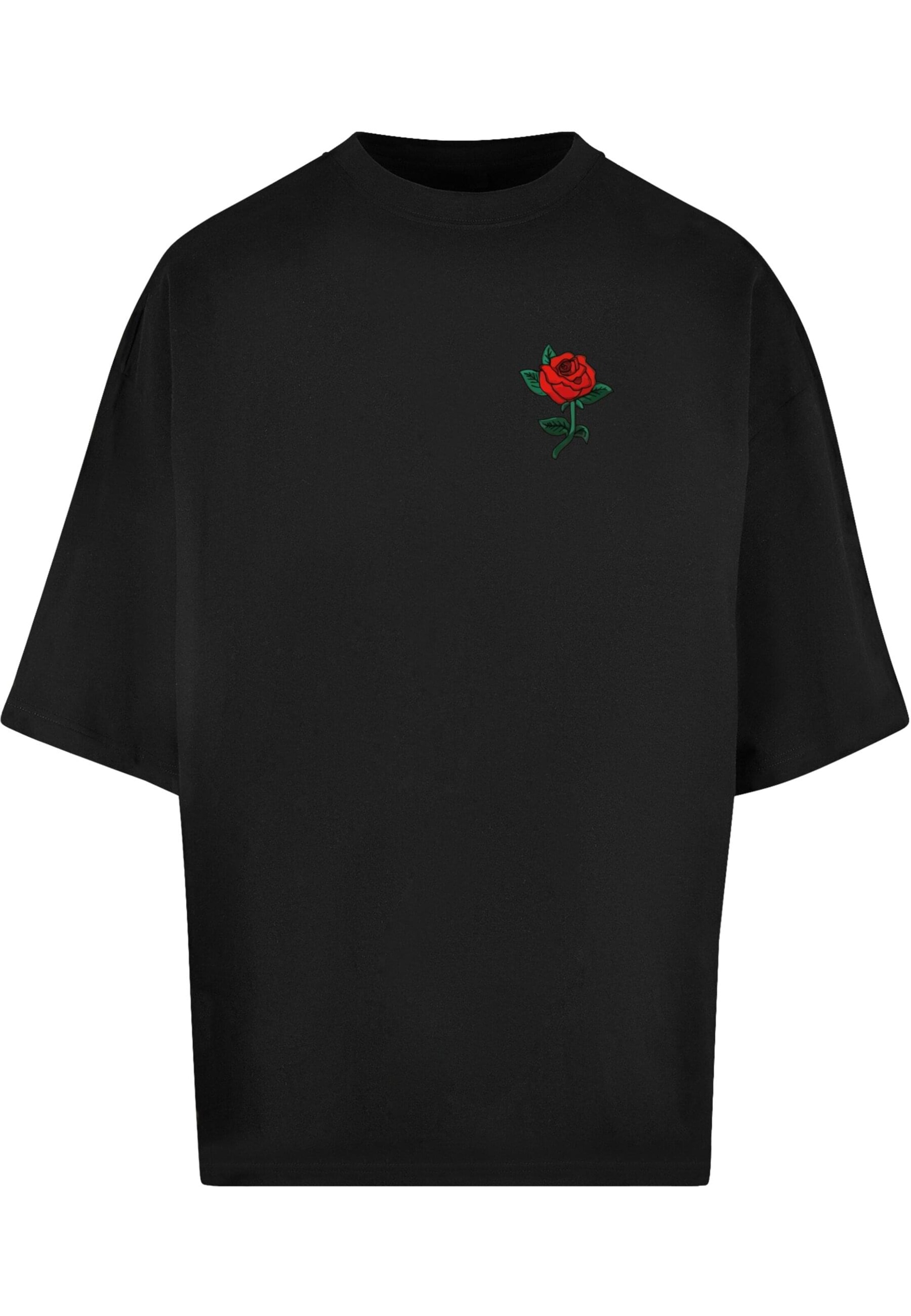 Mister Tee Shirt 'Rose' in Zwart: voorkant