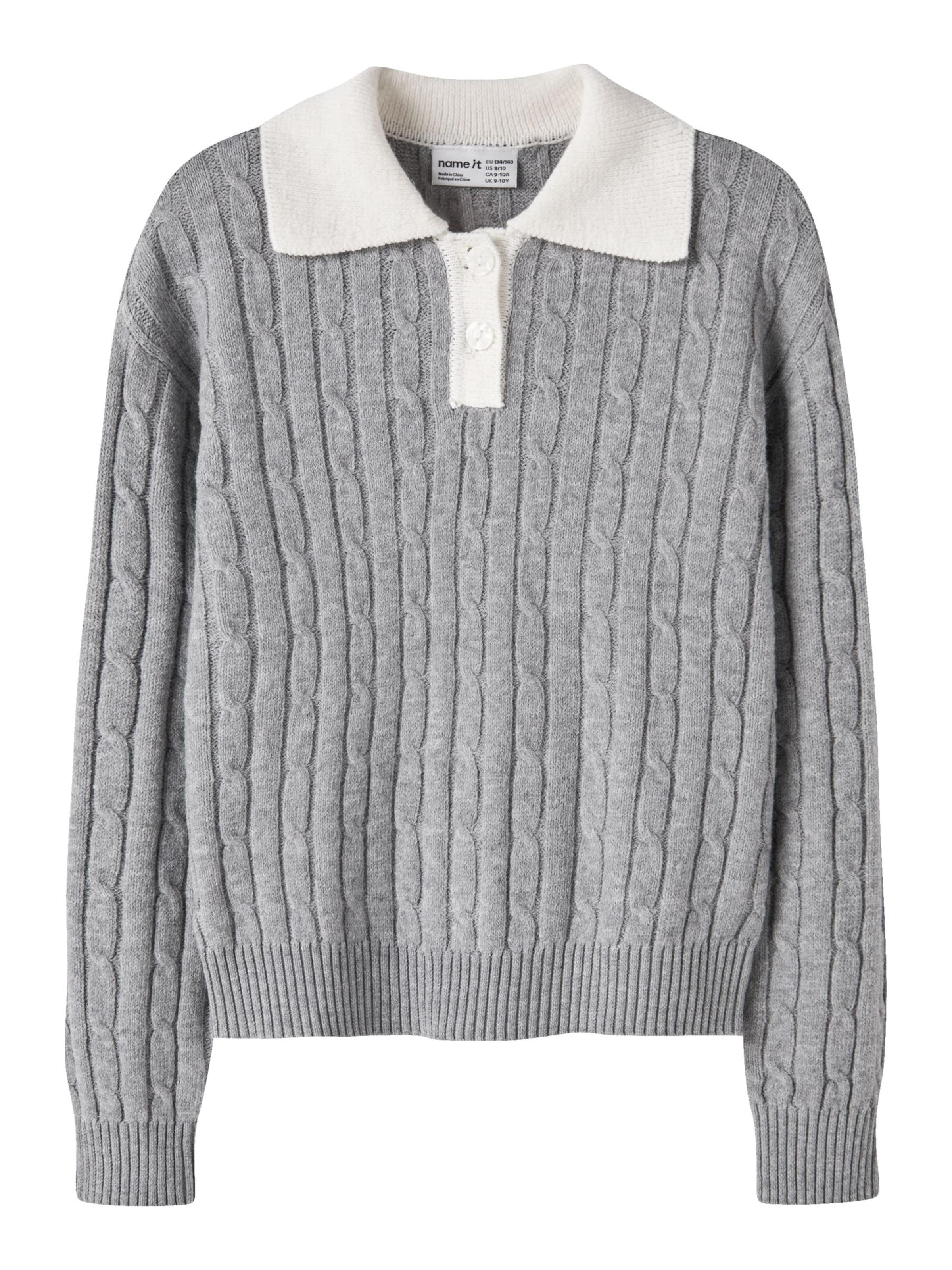 NAME IT Sweater in Grey: front