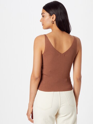 JDY Knitted Top 'Nanna' in Brown