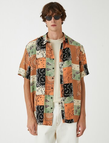 Koton Comfort fit Button Up Shirt in Orange