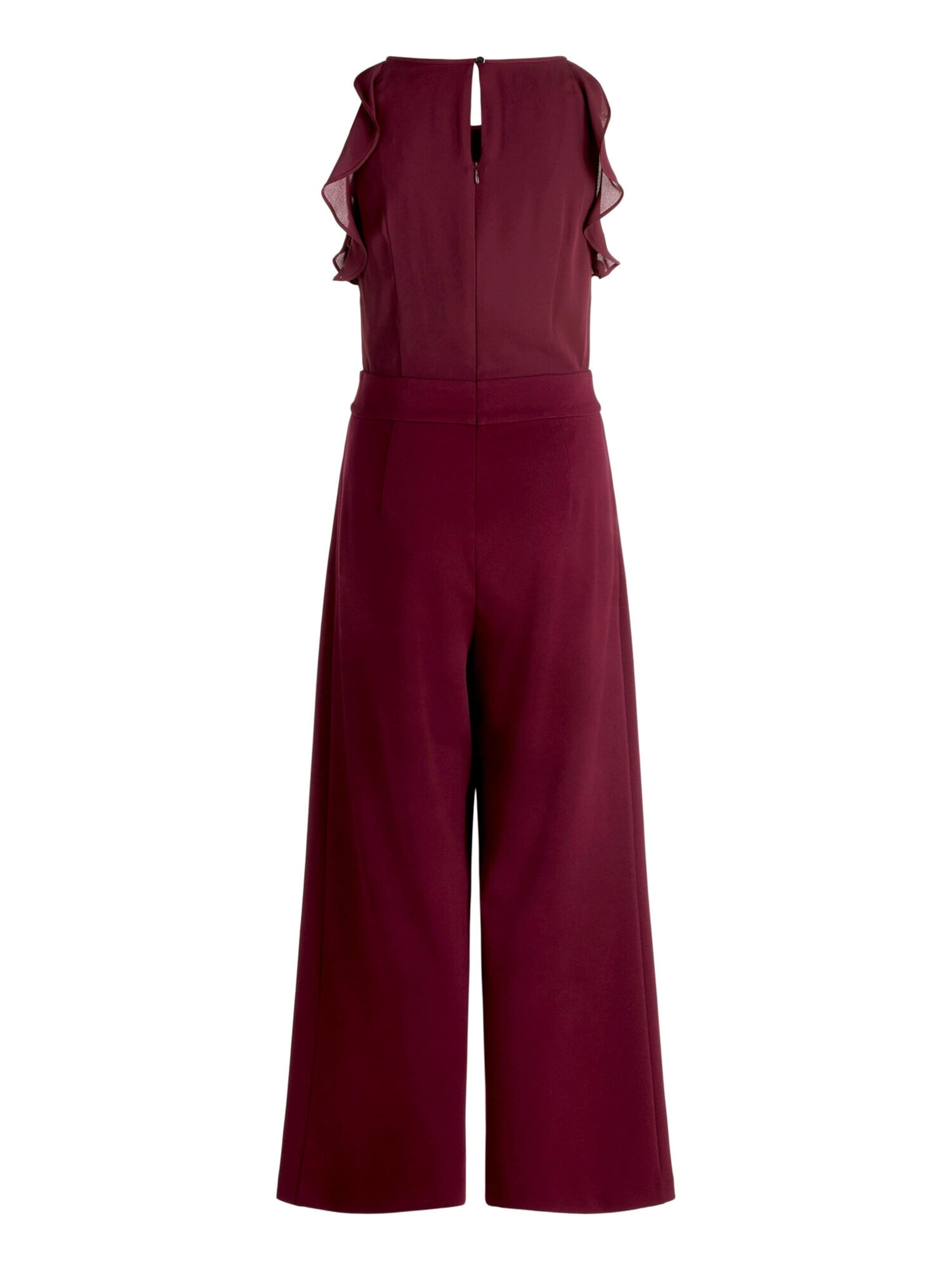 Vera Mont Jumpsuit mit Volant in Rot