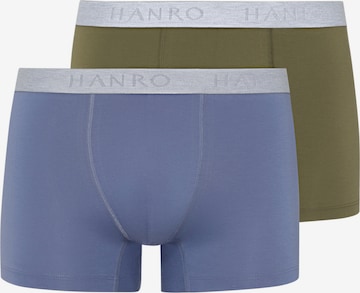 Hanro Boxershorts ' Cotton Essentials ' in Blauw: voorkant