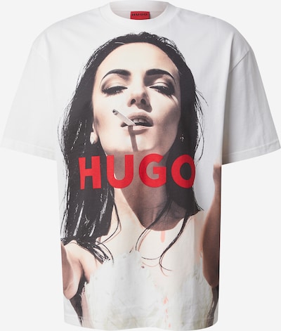 HUGO Paita 'Duwedie' värissä beige / punainen / musta / valkoinen, Tuotenäkymä