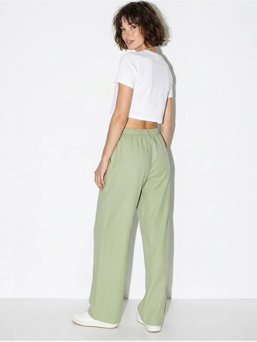 Bianco Lucci Wide leg Trousers 'Hose' in Green