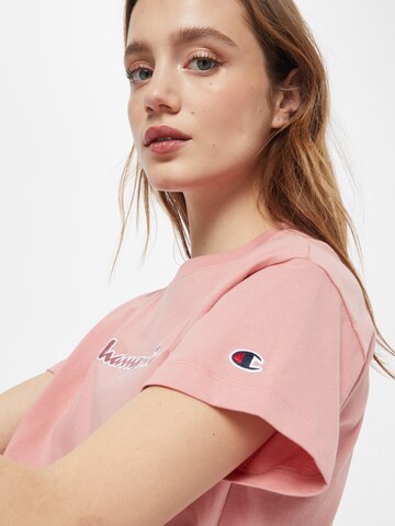 Tricou de la Champion Authentic Athletic Apparel pe roz