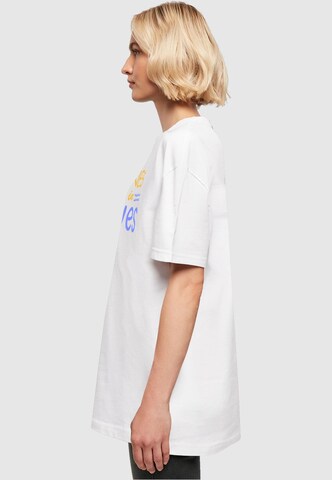T-shirt 'Summer - Happines  Comes In Waves' Merchcode en blanc