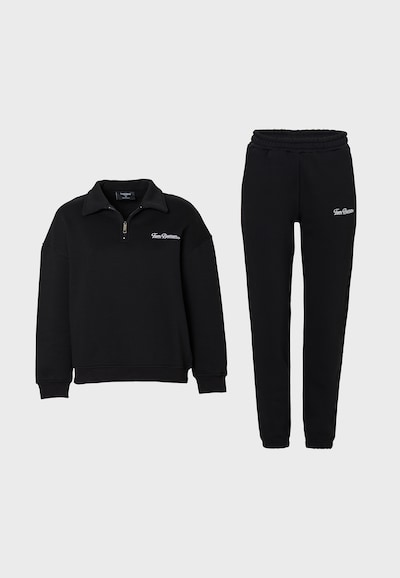 Tom Barron Joggingpak in de kleur Zwart / Wit, Productweergave