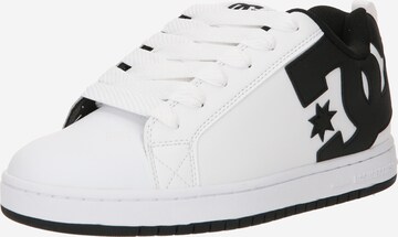 DC Shoes Trampki niskie 'COURT GRAFFIK' w kolorze biały: przód