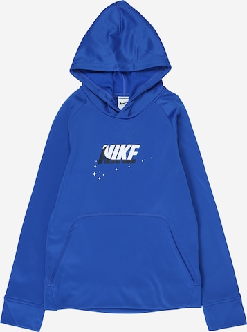 NIKE Sport sweatshirt i blå: framsida