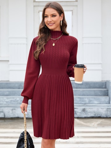 Yesfashion Gebreide jurk in Rood