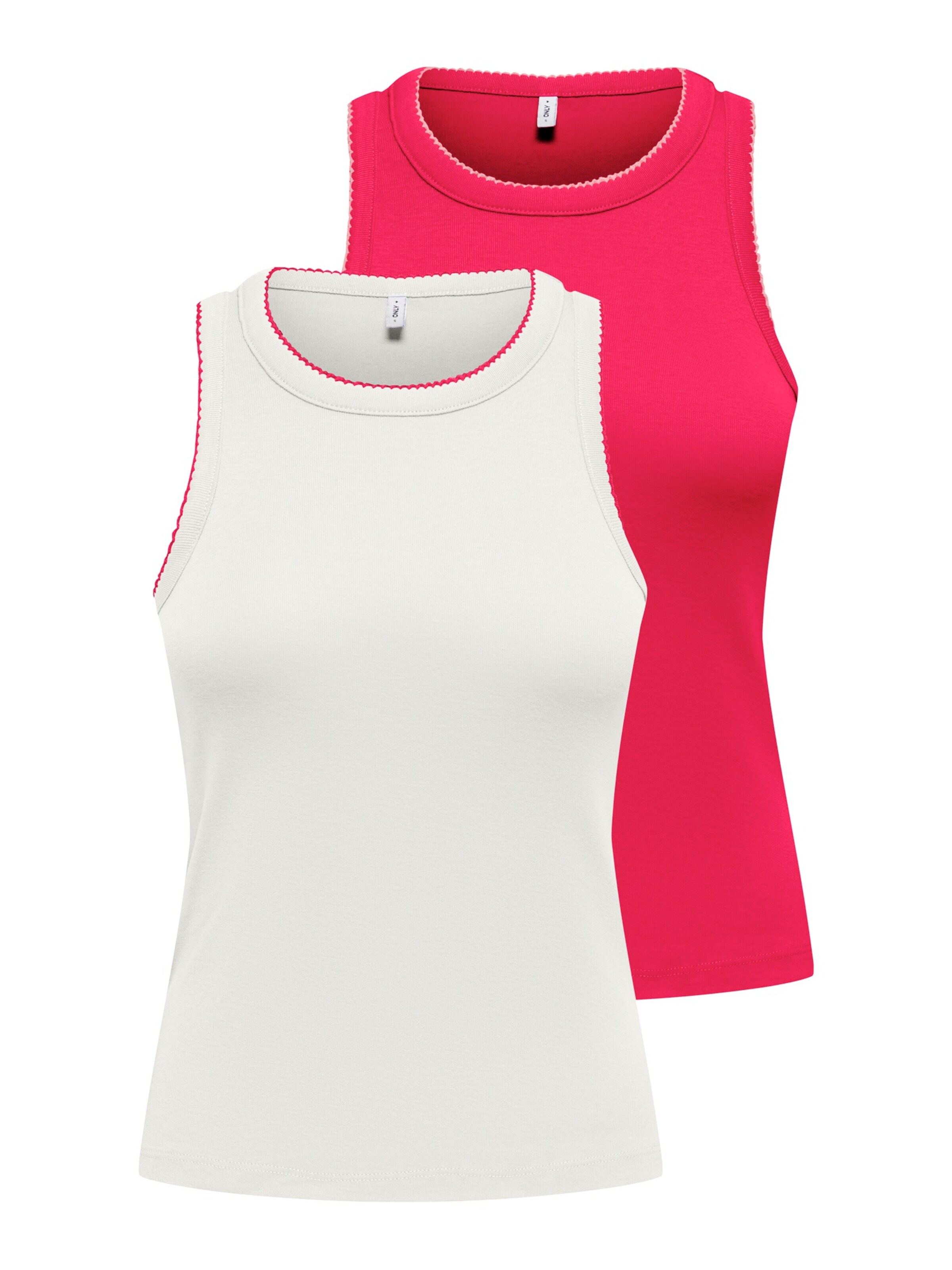 Palaidinė be rankovių 'ONLALLY' iš ONLY, spalva – avietinė / balta, Prekių apžvalga