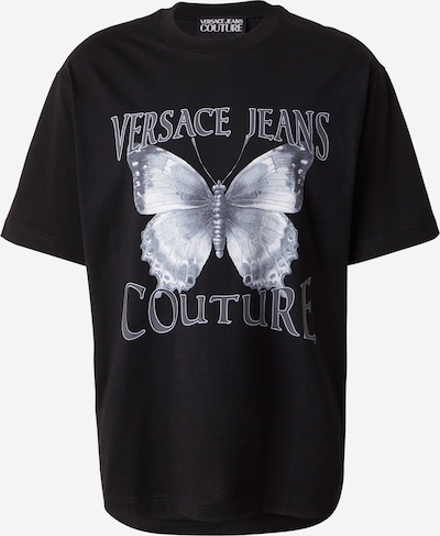 Marškinėliai iš Versace Jeans Couture, spalva – juoda / sidabrinė / balta, Prekių apžvalga