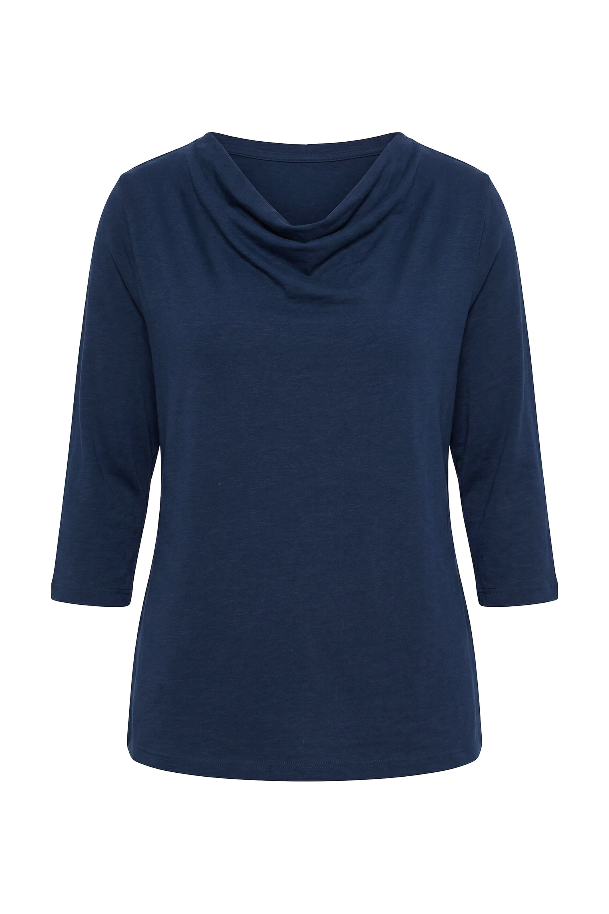 Ulla Popken Langarmshirt in Blau: Vorderseite
