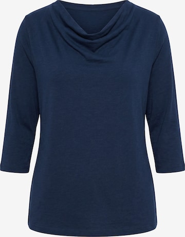 Ulla Popken Langarmshirt in Blau: Vorderseite