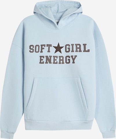 Bershka Collegepaita värissä vaaleansininen / antrasiitti / musta, Tuotenäkymä