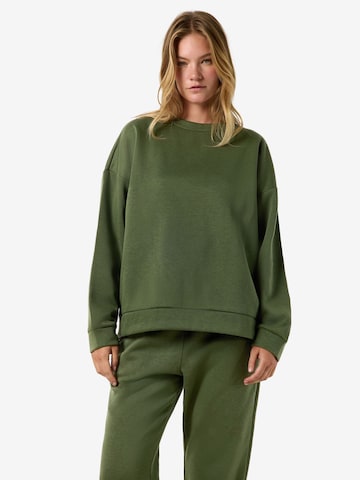 Noisy may Sweatshirt 'BLOOM' in Groen: voorkant