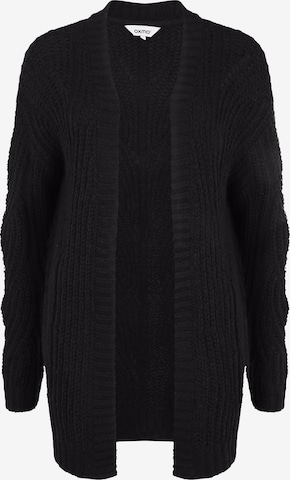 Oxmo Knit Cardigan 'Cle' in Black: front