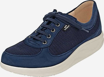 Finn Comfort Athletic Lace-Up Shoes in Blue: front