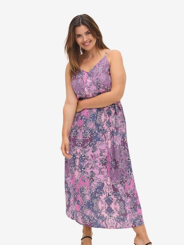 Zizzi Summer Dress 'Casa' in Purple: front