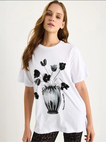T-shirt Bianco Lucci en blanc : devant