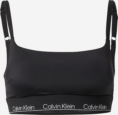 Calvin Klein Swimwear Bikini gornji dio u crna / bijela, Pregled proizvoda
