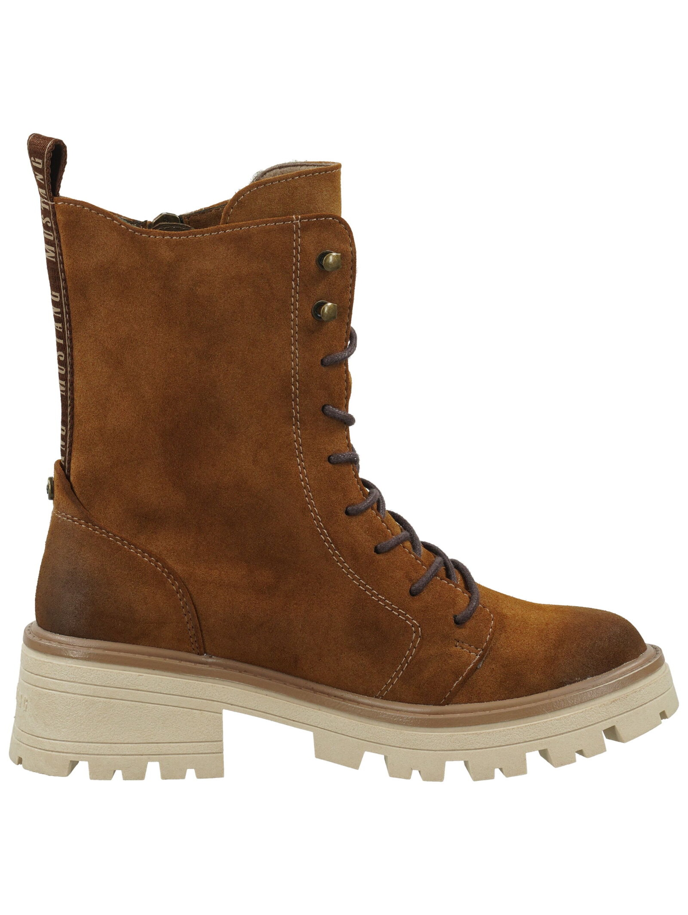 Bottines à lacets MUSTANG en marron
