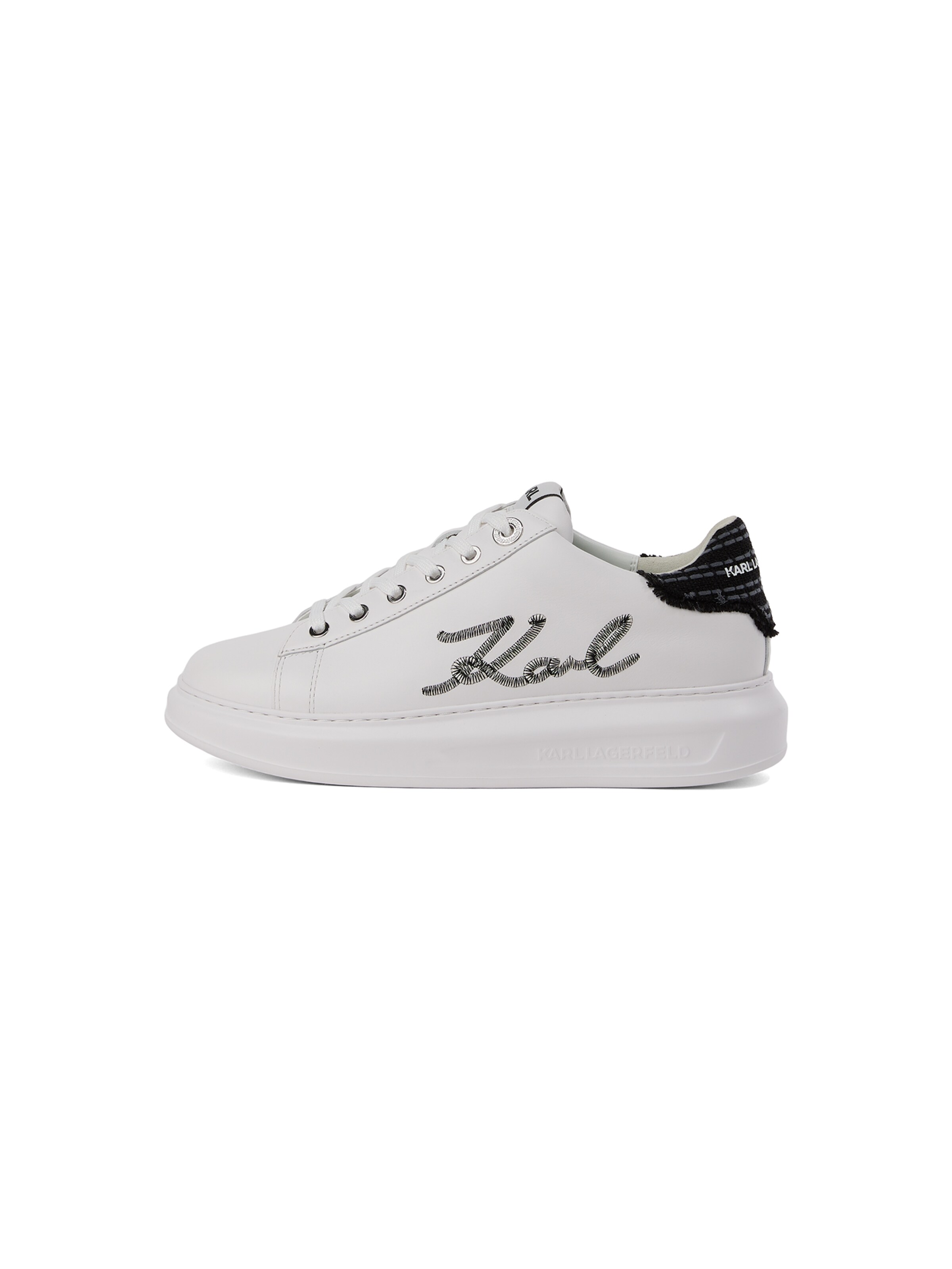 Karl Lagerfeld Trampki niskie ' KAPRI SIGNIA LOW TOP ' w kolorze biały