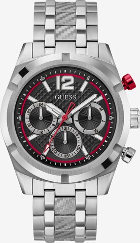 GUESS Analog Watch 'RESISTANCE' in Silver: front