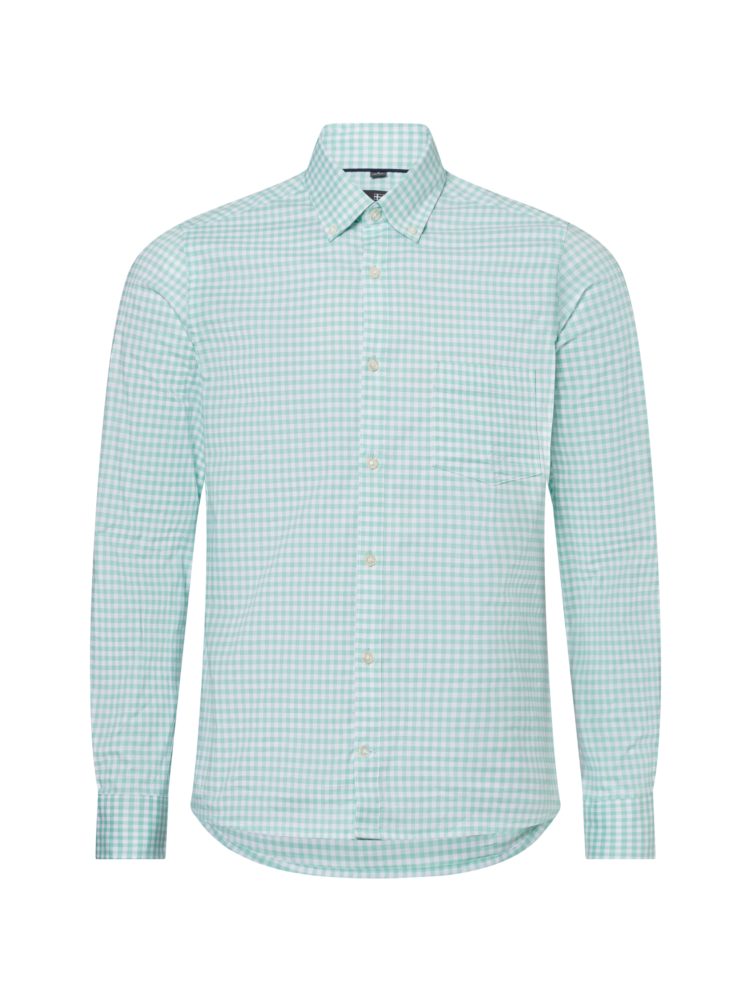 Nils Sundström Slim Fit Hemd ' ' in Grün: Vorderseite