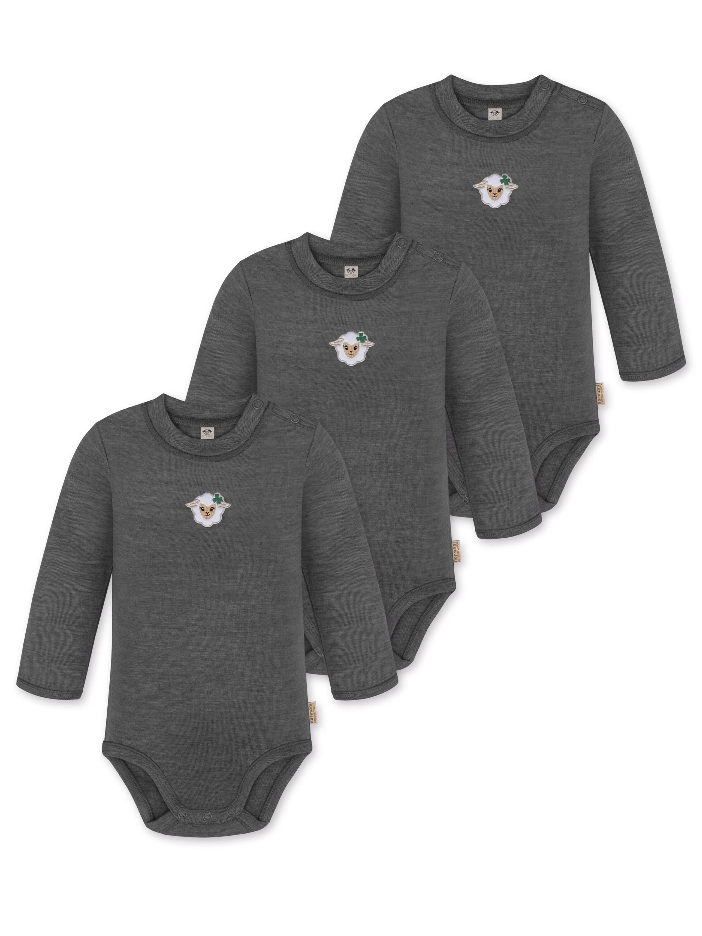 Barboteuse / body normani en gris : devant