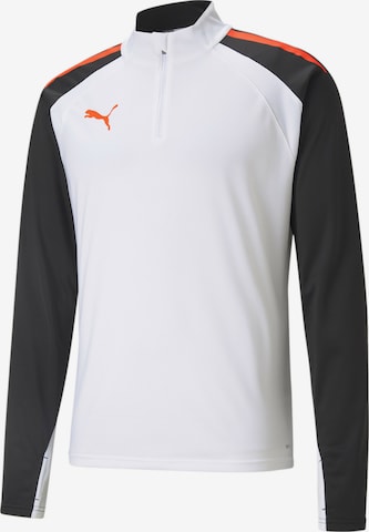 PUMA Sportsweatshirt 'Team Liga' in Wit: voorkant