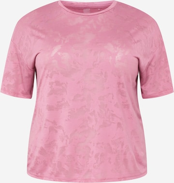 Only Play Curvy Functioneel shirt 'EKIN' in Roze: voorkant