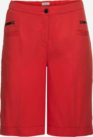 SHEEGO Loose fit Pleated Pants in Red: front