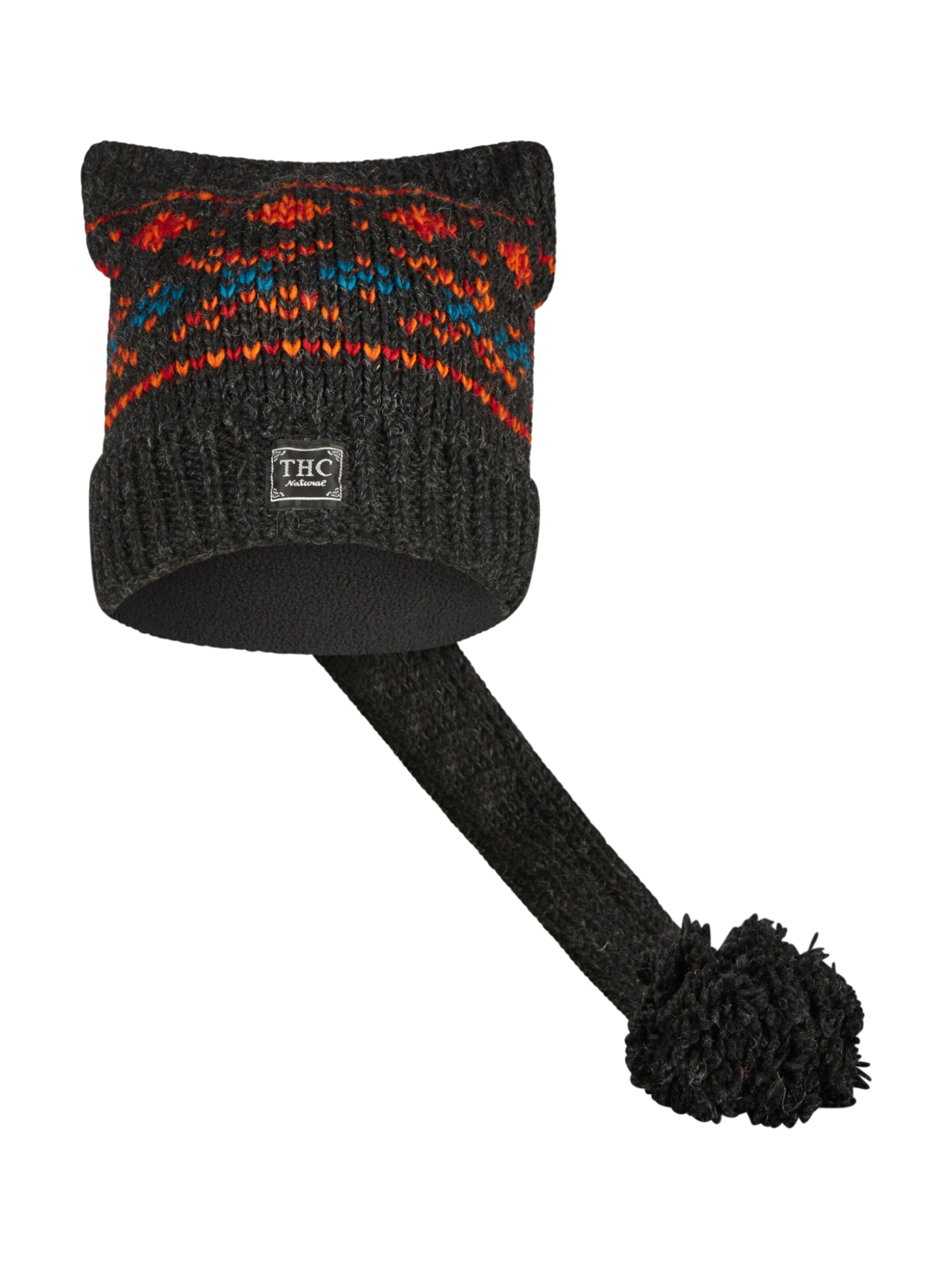 THC Natural Line Beanie '819' in Mixed colors: front