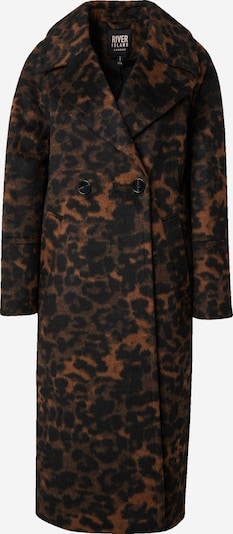 Demisezoninis paltas iš River Island, spalva – ruda / juoda, Prekių apžvalga