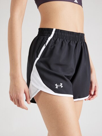 UNDER ARMOUR Normální Sportovní kalhoty 'Fly By' – černá