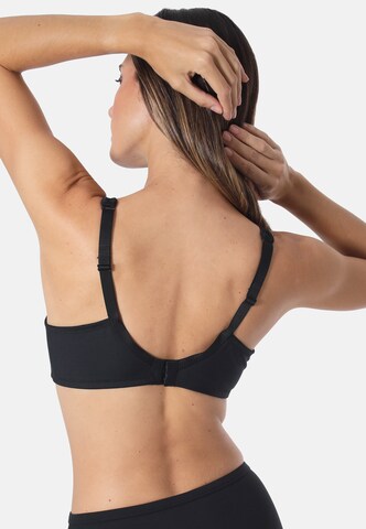 sassa T-shirt Bra 'FEMININE MICRO' in Black