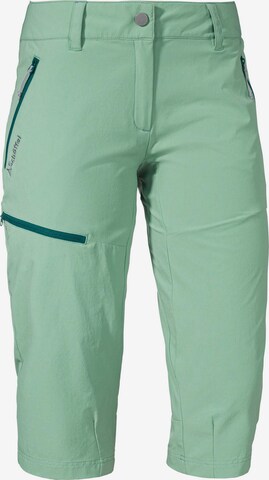 Schöffel Outdoor Pants 'Caracas 2' in Green: front