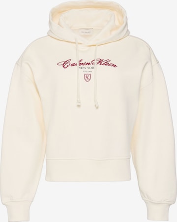 Calvin Klein JeansSweater majica - bež boja: prednji dio