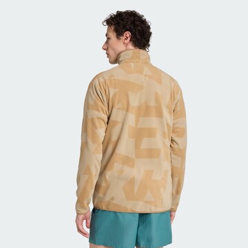 ADIDAS TERREX Athletic fleece jacket in Brown
