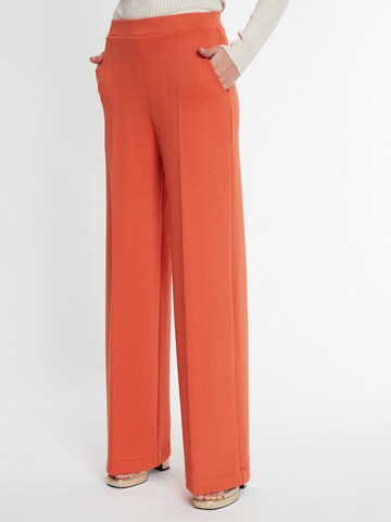 Ana Alcazar Regular Trousers 'Sefara' in Orange: front