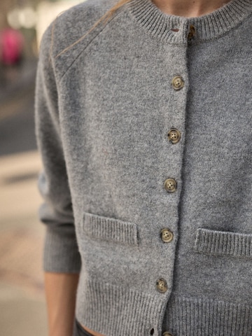 Next Knit cardigan 'N. Premium' in Grey