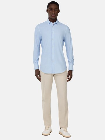 Boggi Milano Slim fit Overhemd 'B Tech' in Blauw