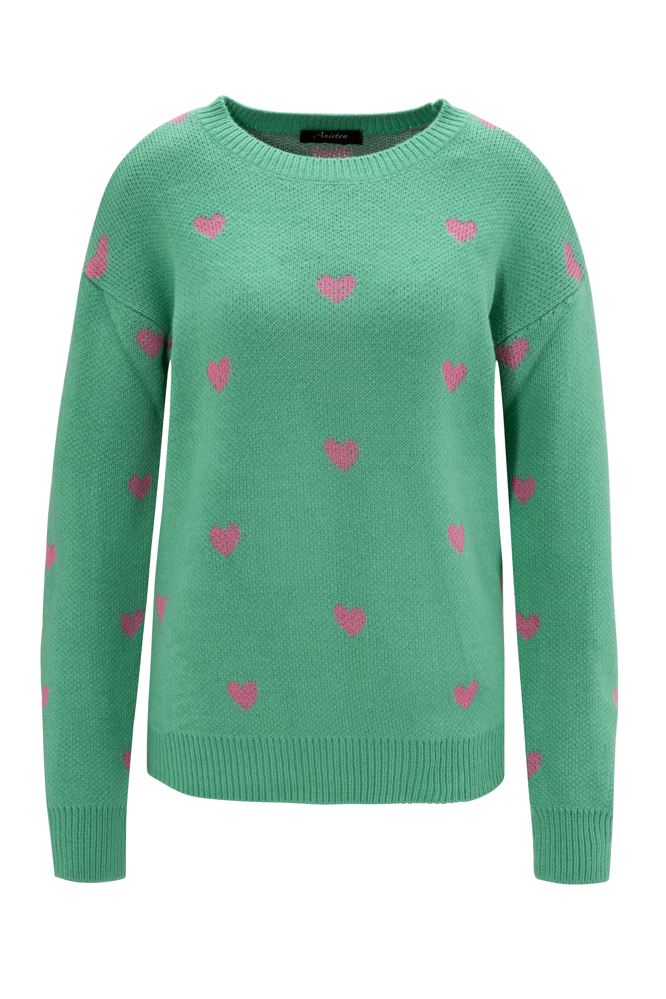 Aniston CASUAL Pullover in Grün: Vorderseite