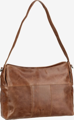 VOi Shoulder Bag 'City Cowboy' in Brown: front