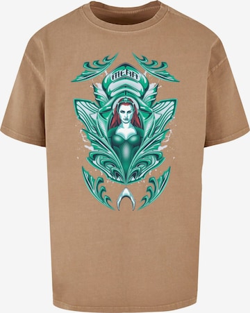ABSOLUTE CULT T-Shirt 'Aquaman - Mera' in Beige: predná strana