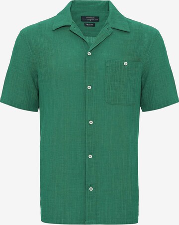 Coupe slim Chemise Antioch en vert : devant