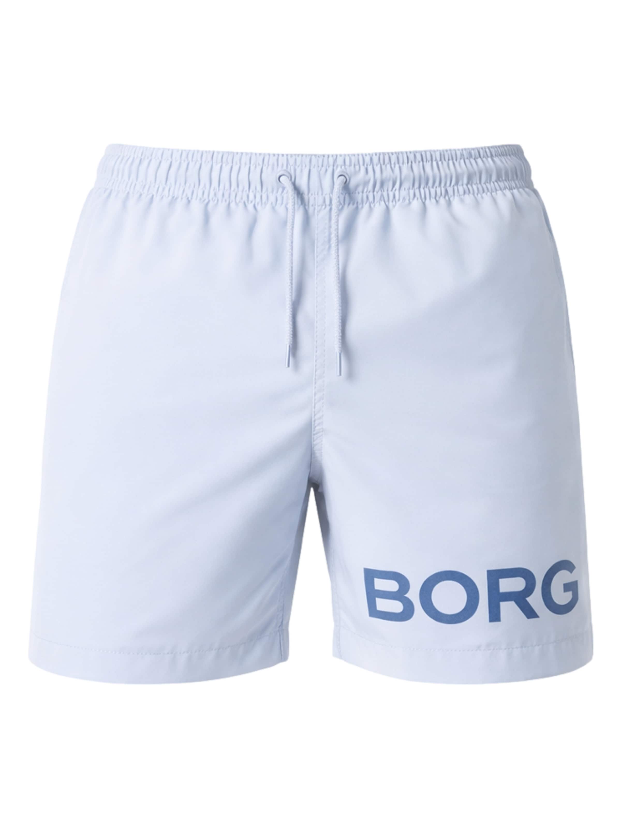 Shorts de bain BJÖRN BORG en bleu : devant