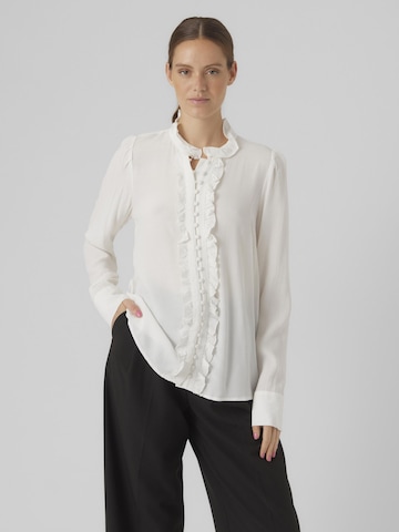 VERO MODA Bluse 'SELLA' in Weiß: predná strana