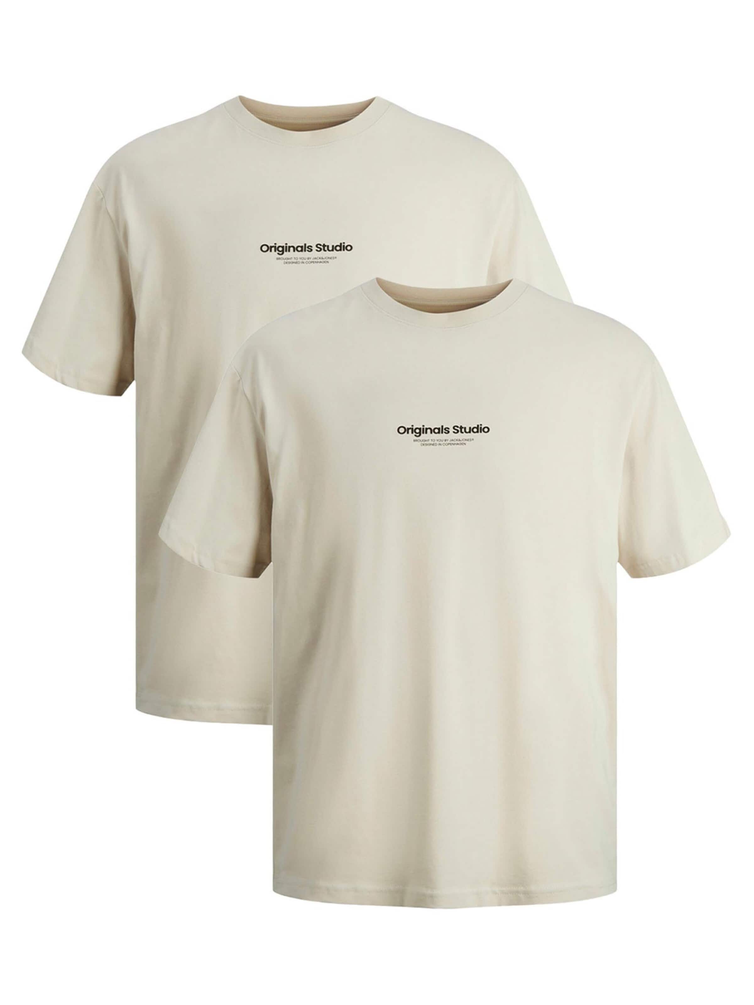 JACK & JONES Shirt 'Jorvesterbro' in Beige: voorkant